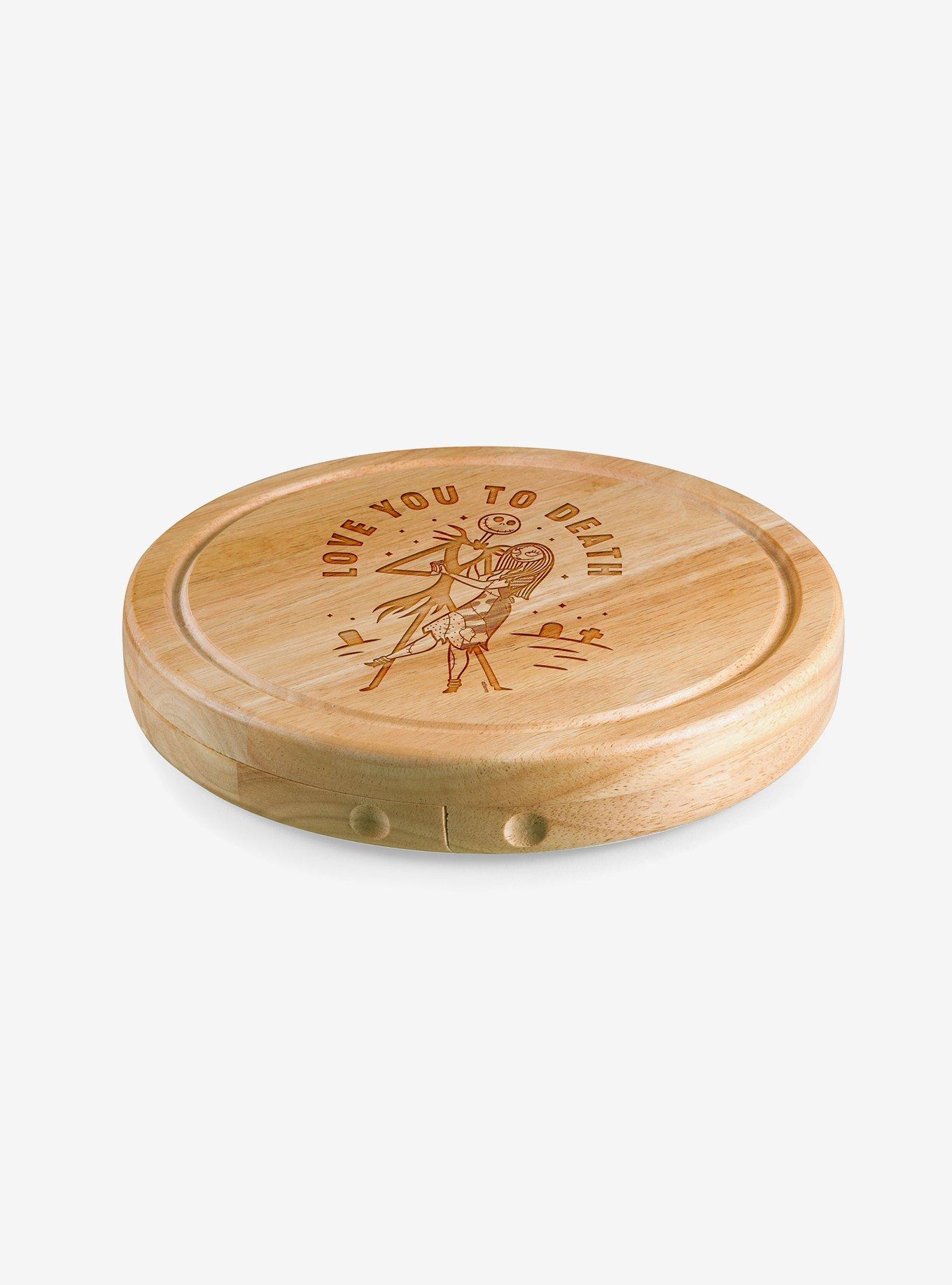 Disney The Nightmare Before Christmas Jack and Sally Cheese Cutting Board & Tools Set, , alternate