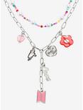 BTS Boy With Luv Beaded Lariat Necklace Set, , alternate