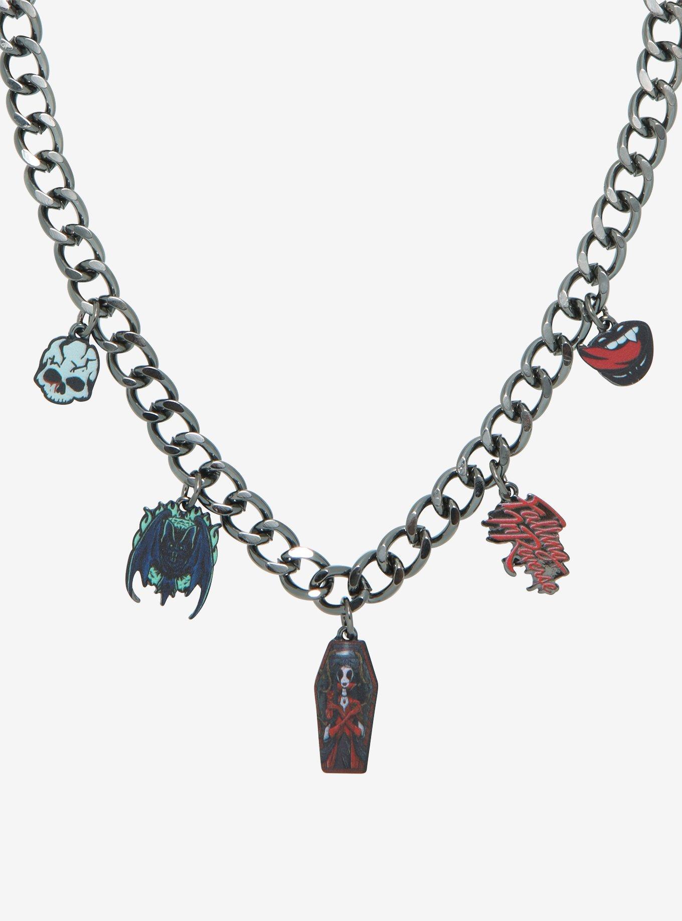 Falling In Reverse Charm Necklace, , alternate