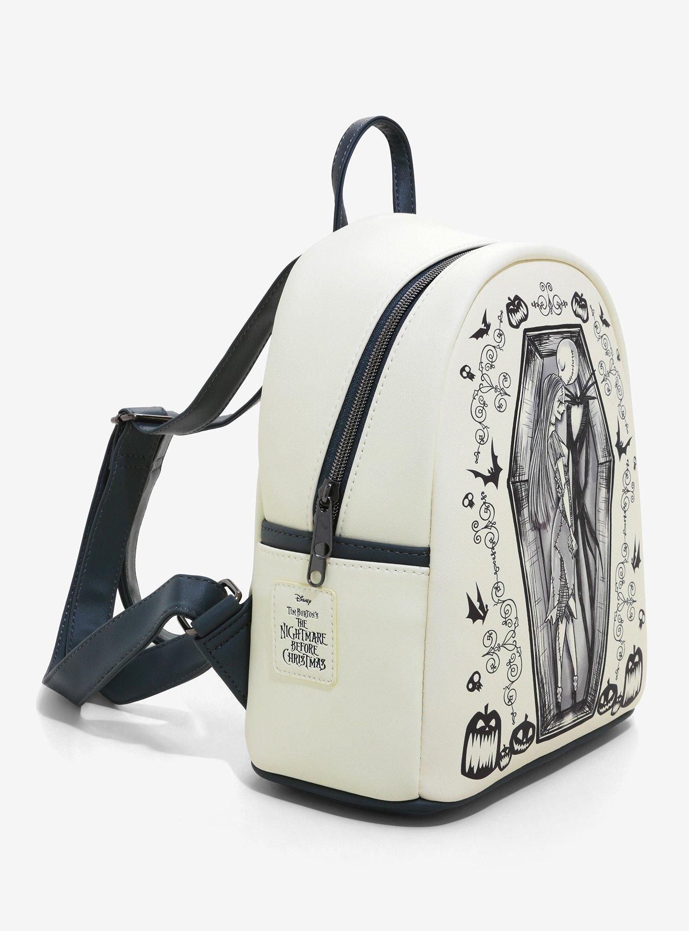 Loungefly The Nightmare Before Christmas Jack & Sally Mini Backpack, , alternate