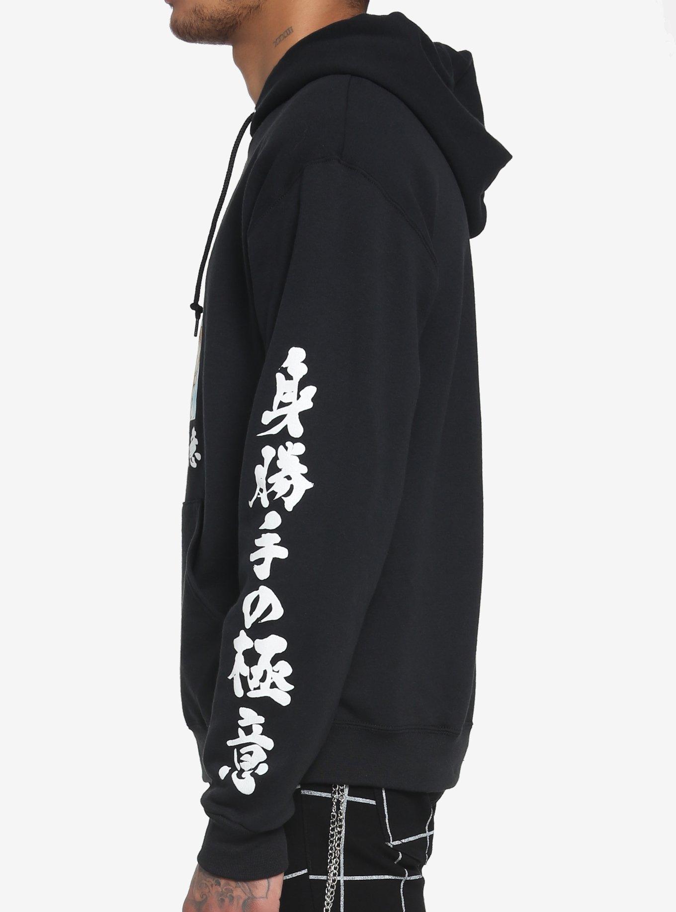 Dragon Ball Z Ultra Instinct Portrait Split Hoodie, BLACK, alternate