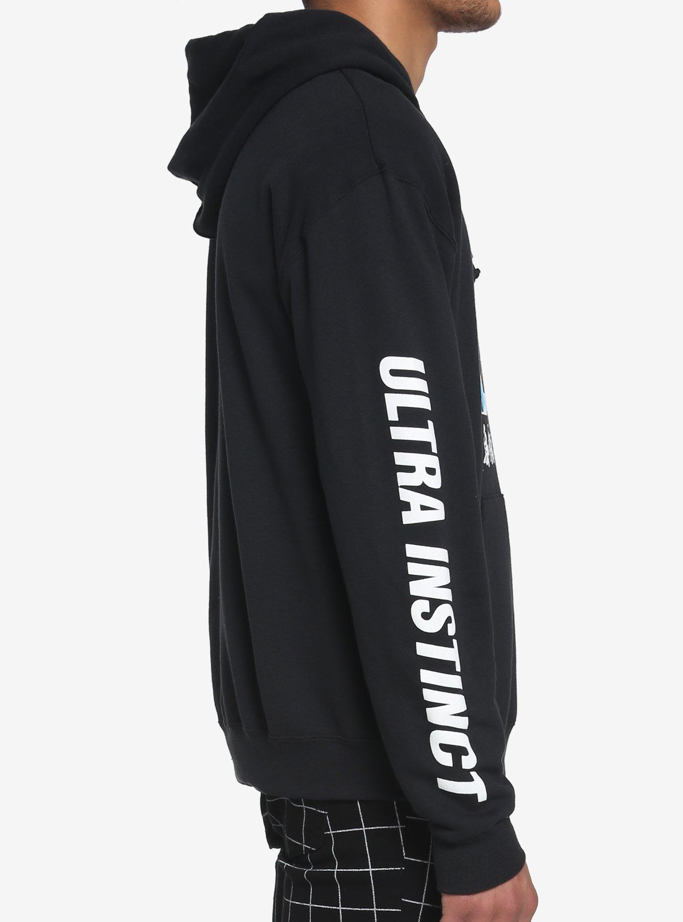 Dragon Ball Z Ultra Instinct Portrait Split Hoodie, BLACK, alternate