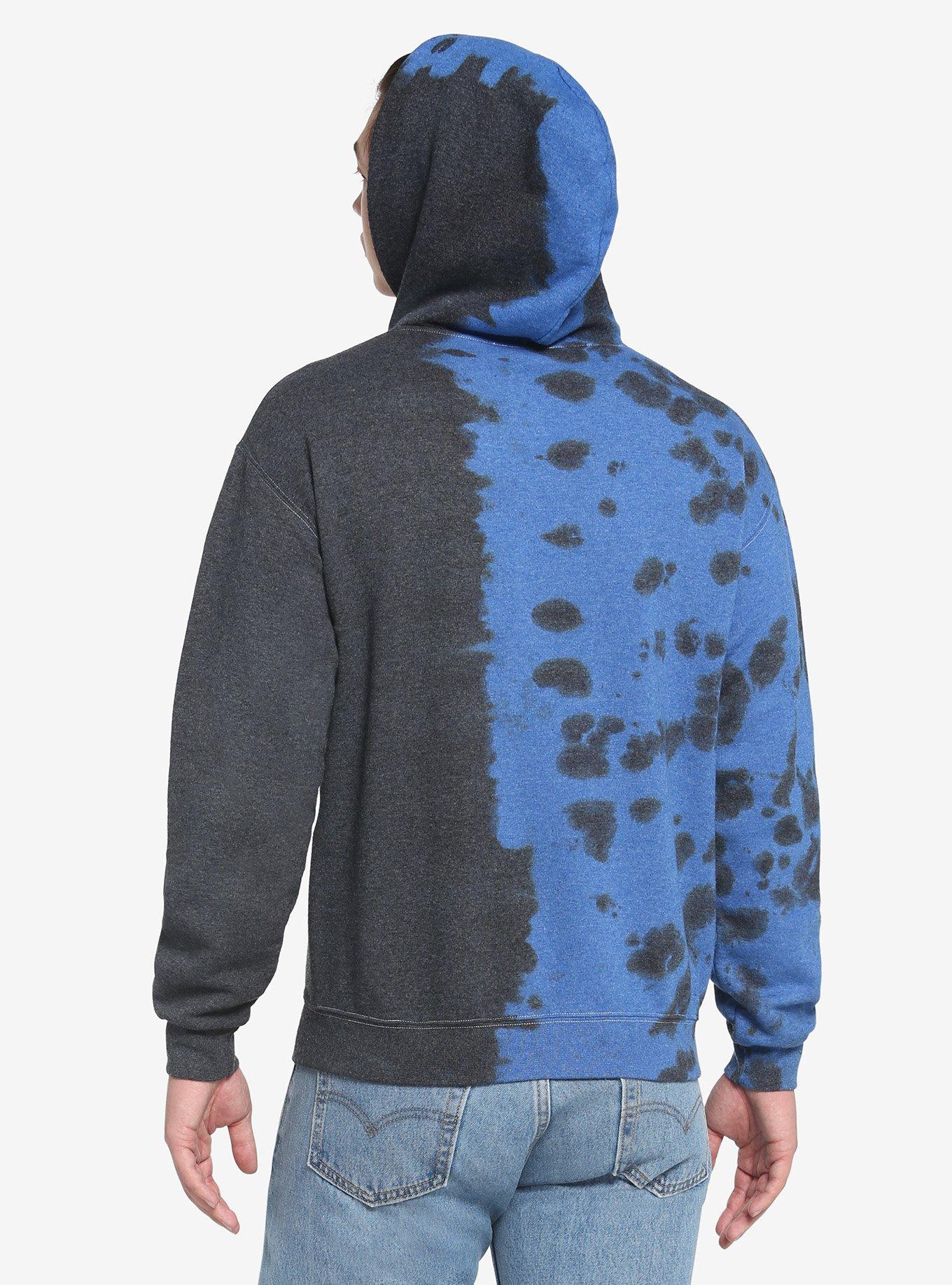 Hunter X Hunter Chrollo & Kurapika Tie-Dye Split Hoodie, MULTI, alternate