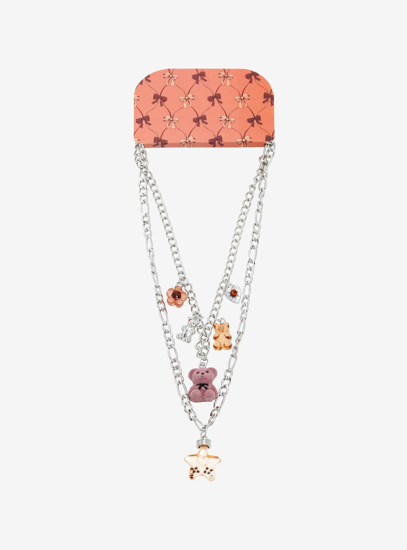 Bear Boba Charm Necklace Set, , alternate
