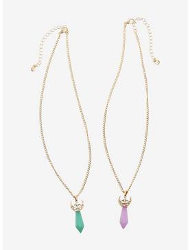 Celestial Sparkle Crystal Best Friend Necklace Set, , hi-res