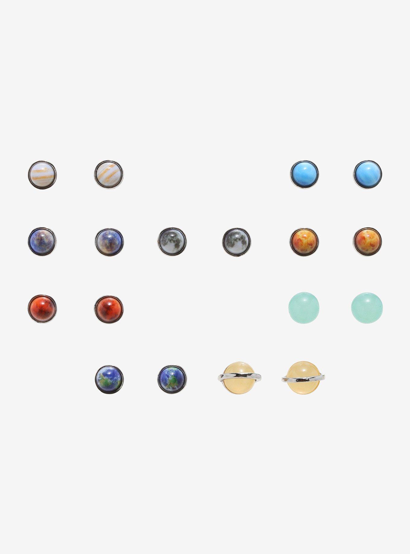 Solar Planet Stud Earring Set, , alternate