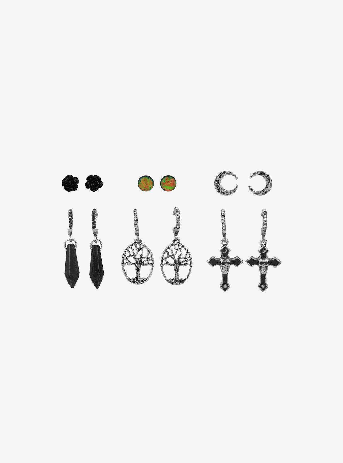 Tree Of Life Hoop & Stud Earring Set, , alternate