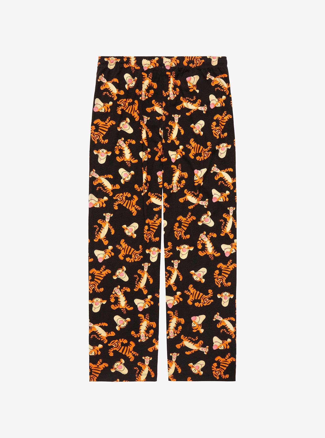 Disney Winnie the Pooh Tigger Allover Print Sleep Pants - BoxLunch Exclusive, BLACK, alternate