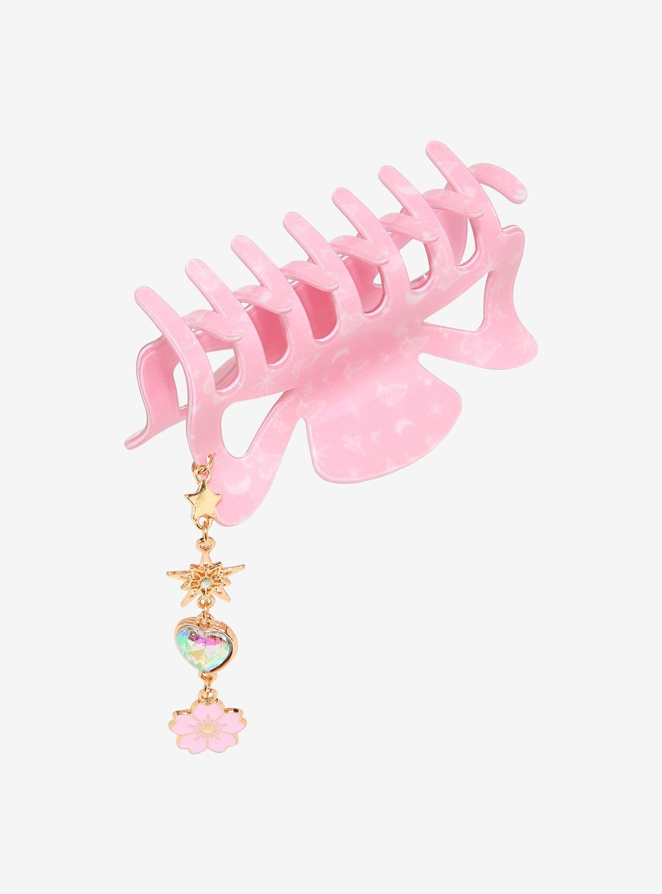 Pink Sakura Charm Hair Clip, , alternate