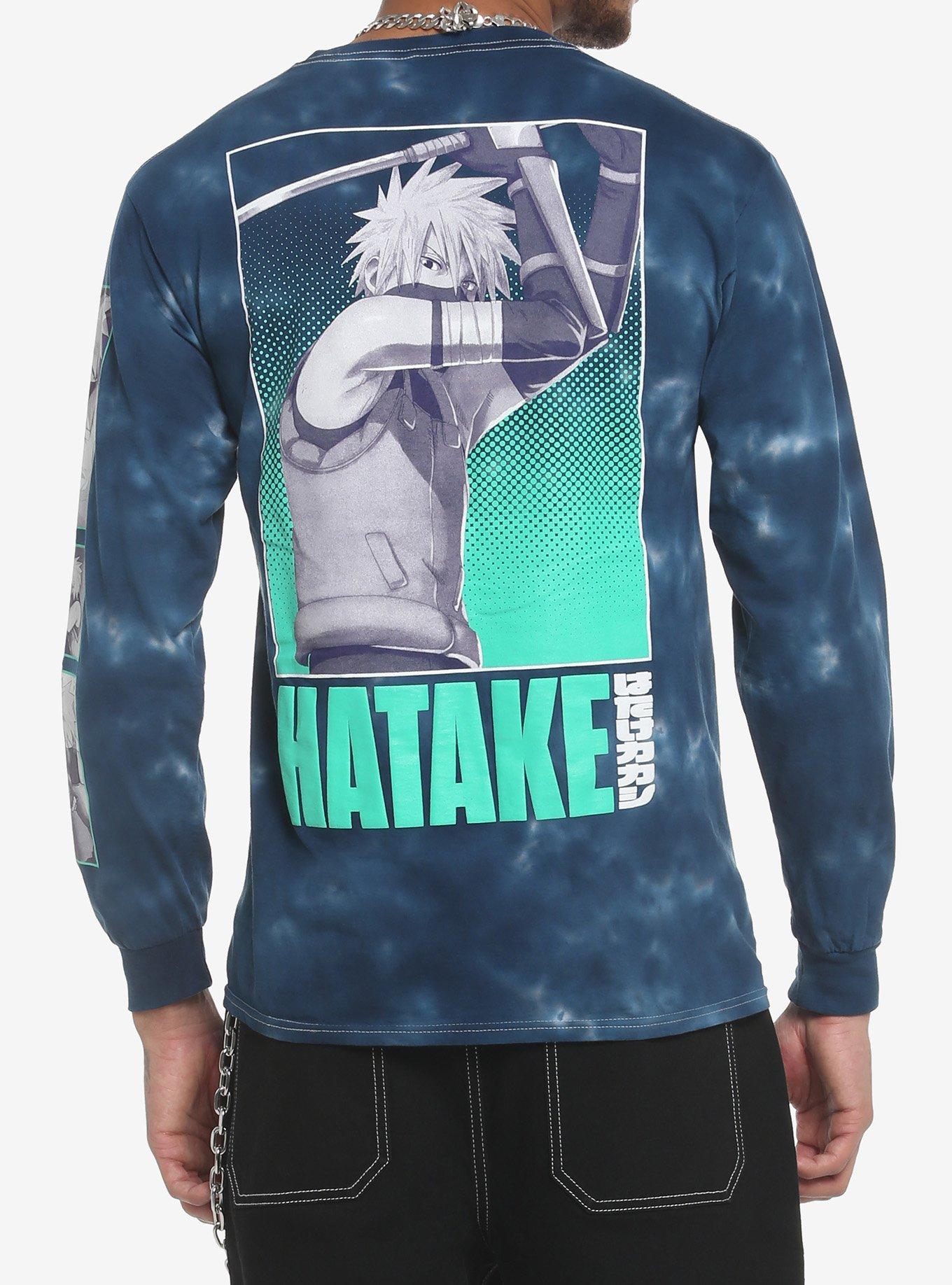 Naruto Shippuden Kakashi Hatake Tie-Dye Long-Sleeve T-Shirt, MULTI, alternate