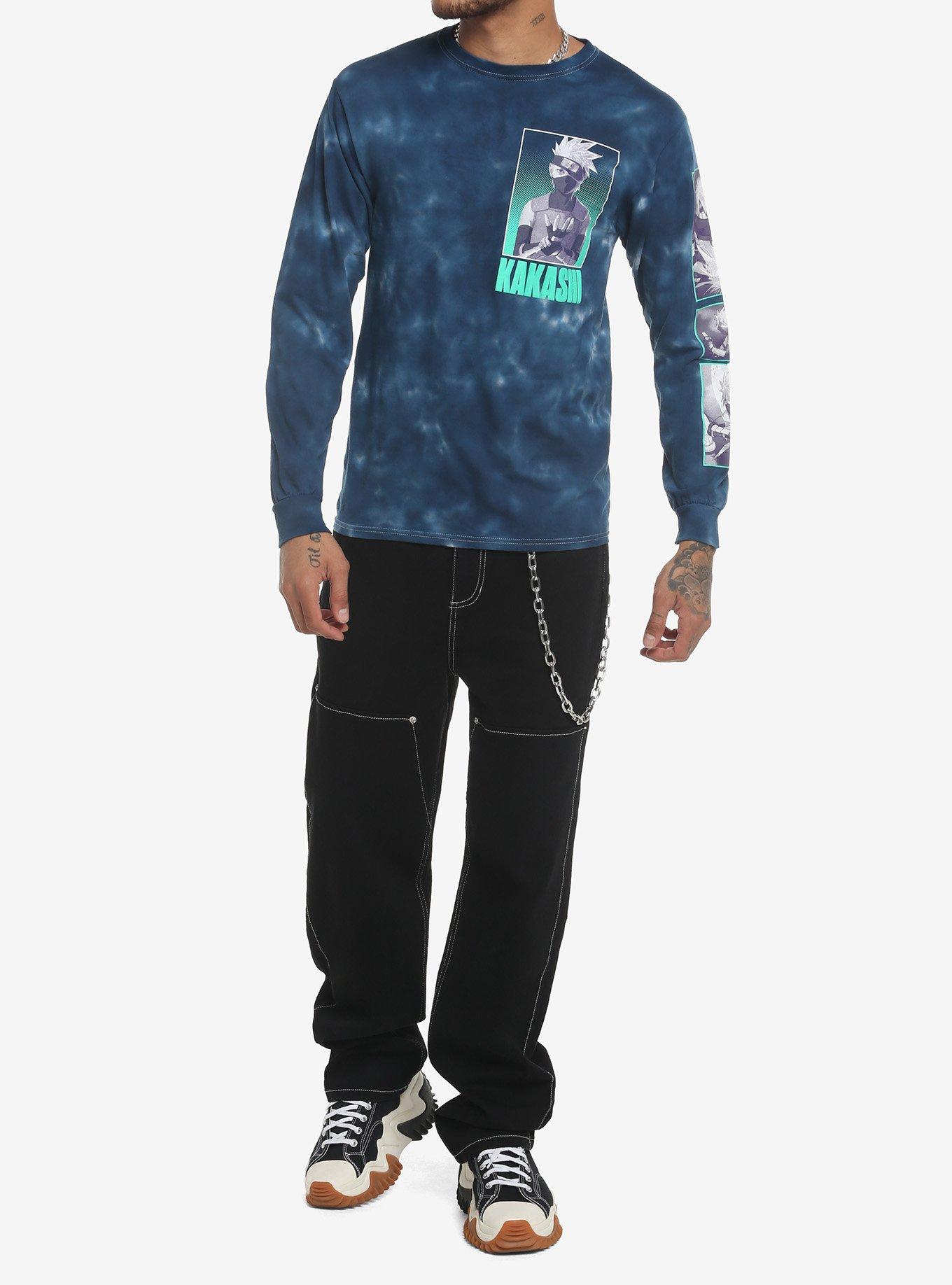 Naruto Shippuden Kakashi Hatake Tie-Dye Long-Sleeve T-Shirt, MULTI, alternate