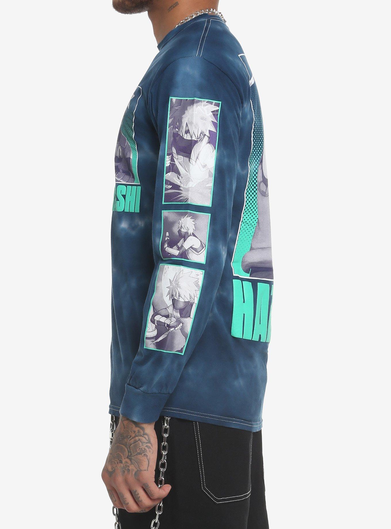 Naruto Shippuden Kakashi Hatake Tie-Dye Long-Sleeve T-Shirt, MULTI, alternate