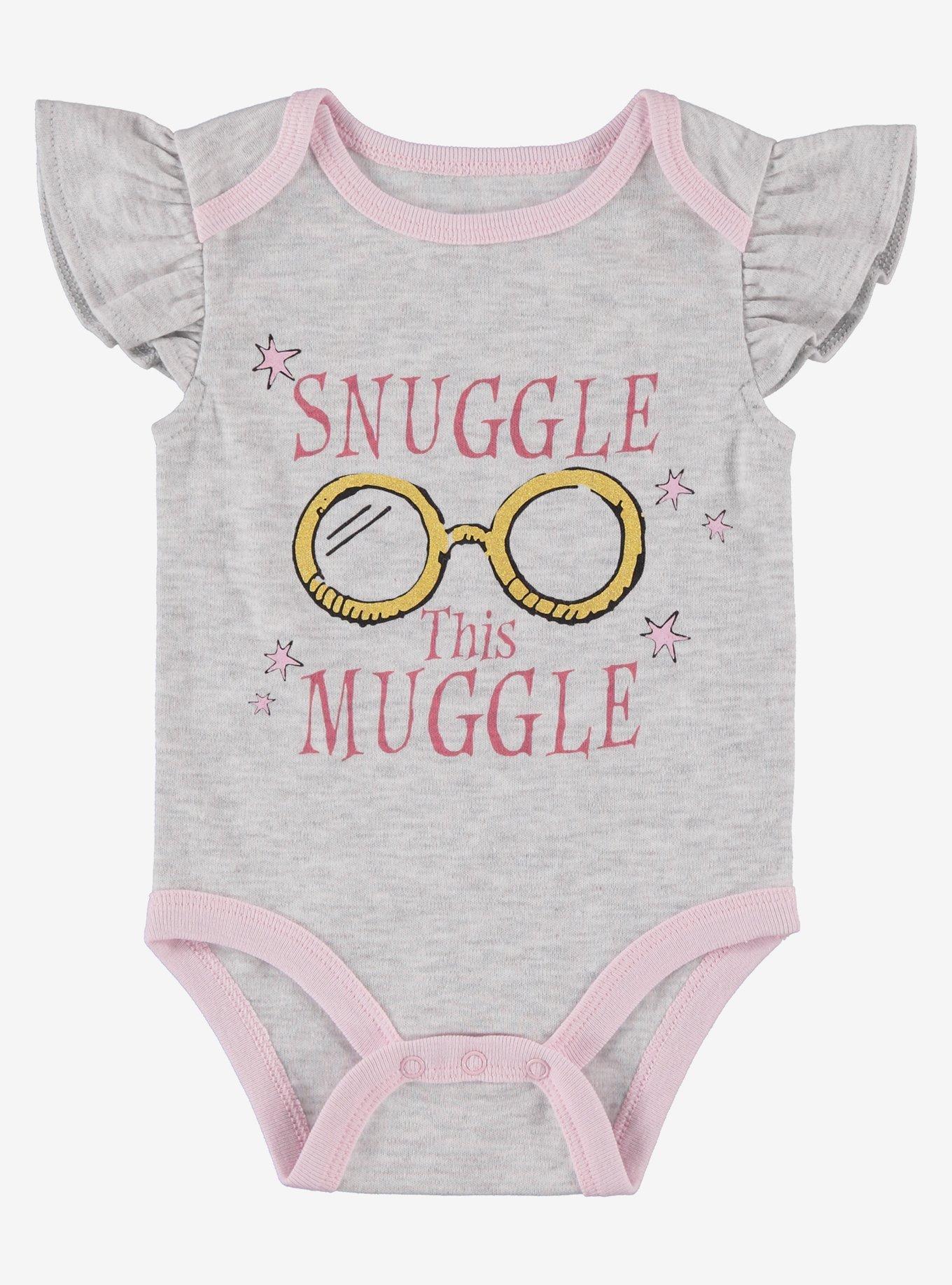 Harry Potter Snuggle This Muggle Infant One-Piece Set, PINK, alternate