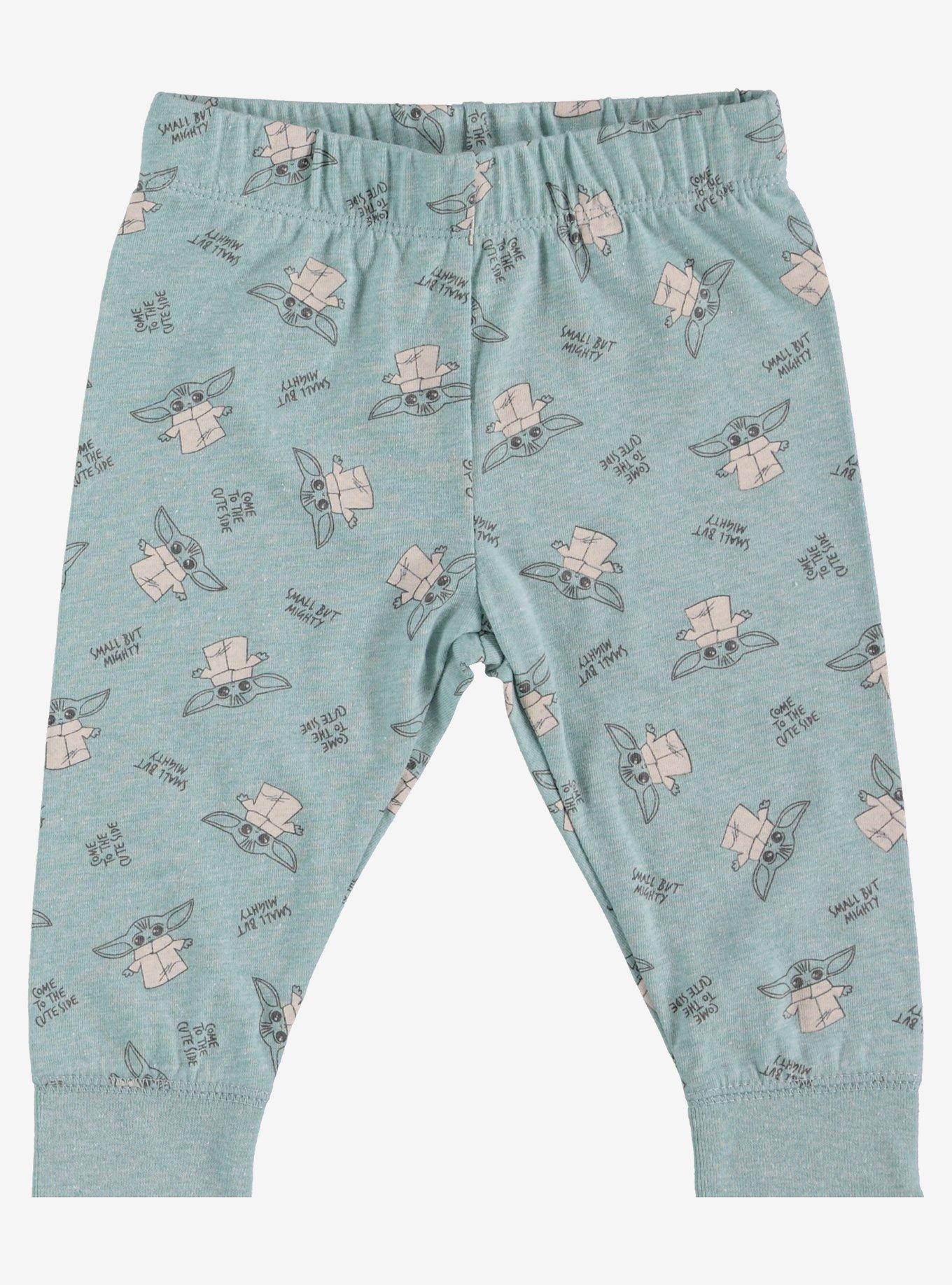 Star Wars The Mandalorian Grogu The Cute Side Infant One-Piece Set, AQUA GREEN, alternate
