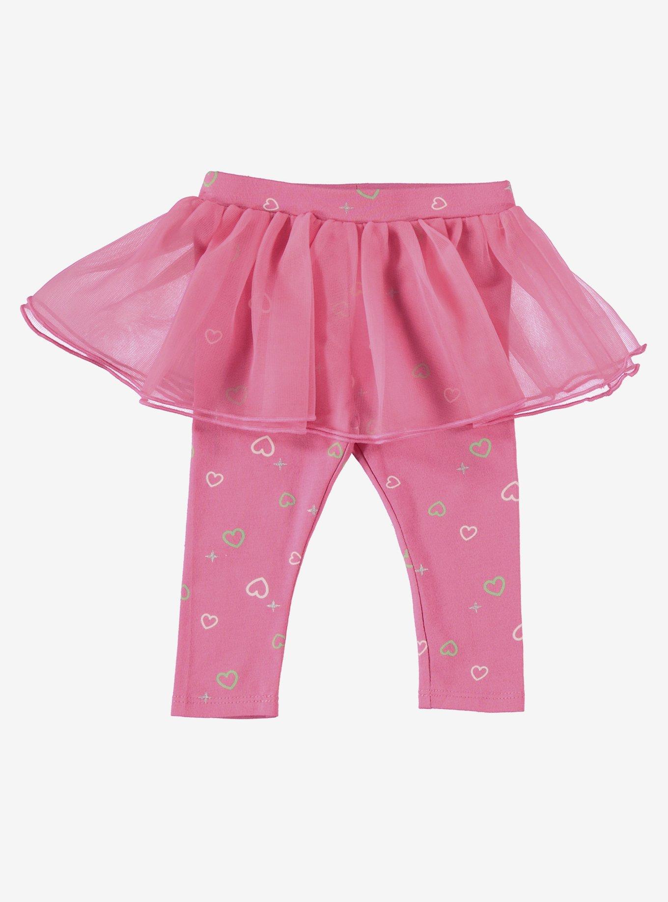 Star Wars The Mandalorian Grogu Cutest in the Galaxy Infant Ruffled One-Piece and Tutu Leggings Set, HOT PINK, alternate