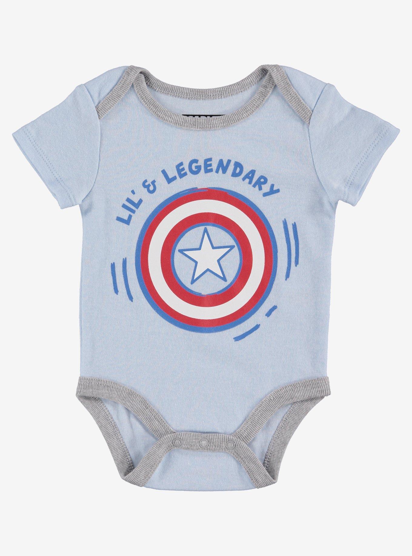 Marvel Captain America Lil' & Legendary Infant One-Piece Set, LIGHT BLUE, alternate