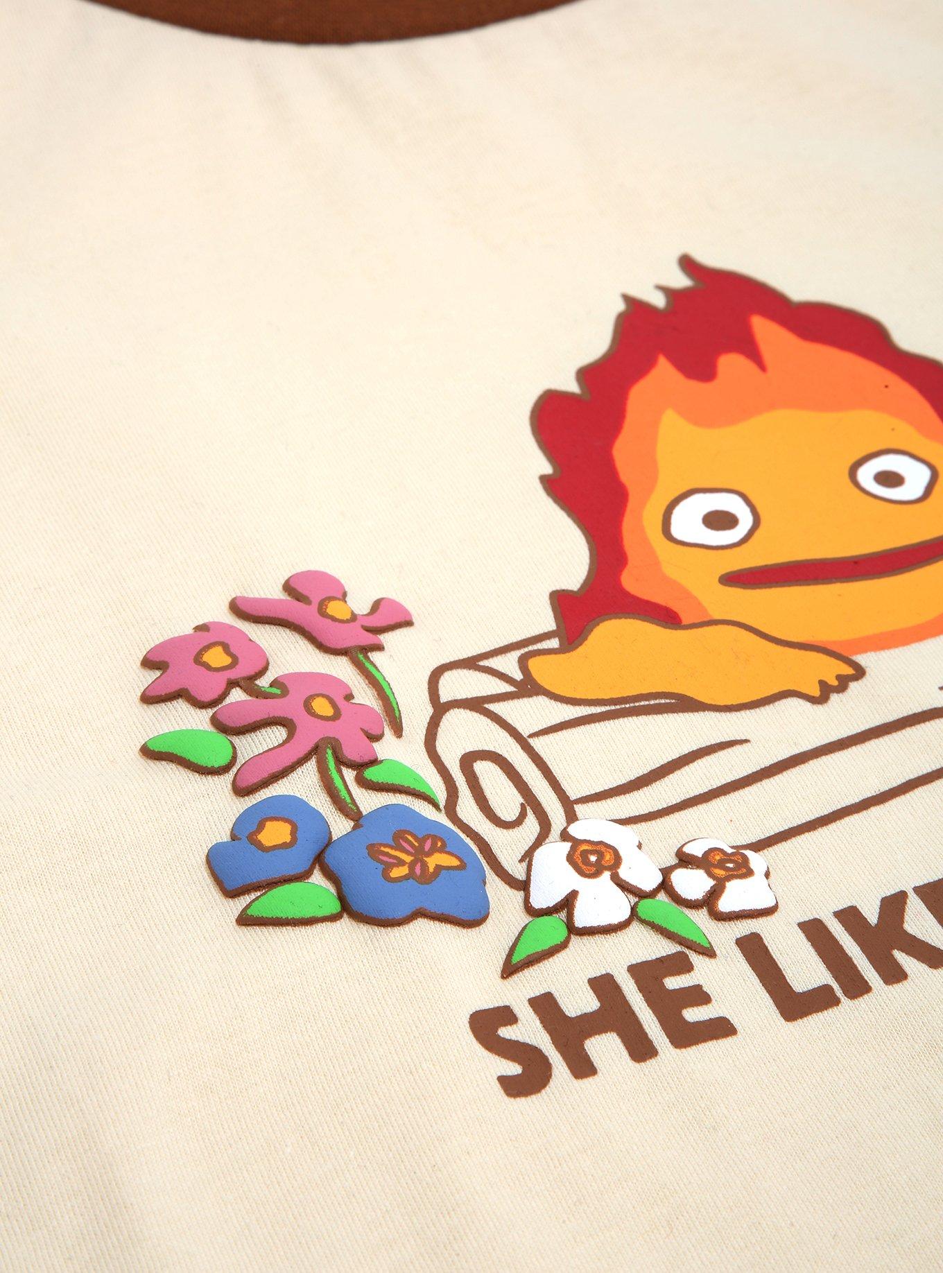 Studio Ghibli Howl's Moving Castle Calcifer Spark Toddler Ringer T-Shirt - BoxLunch Exclusive!, BEIGE, alternate