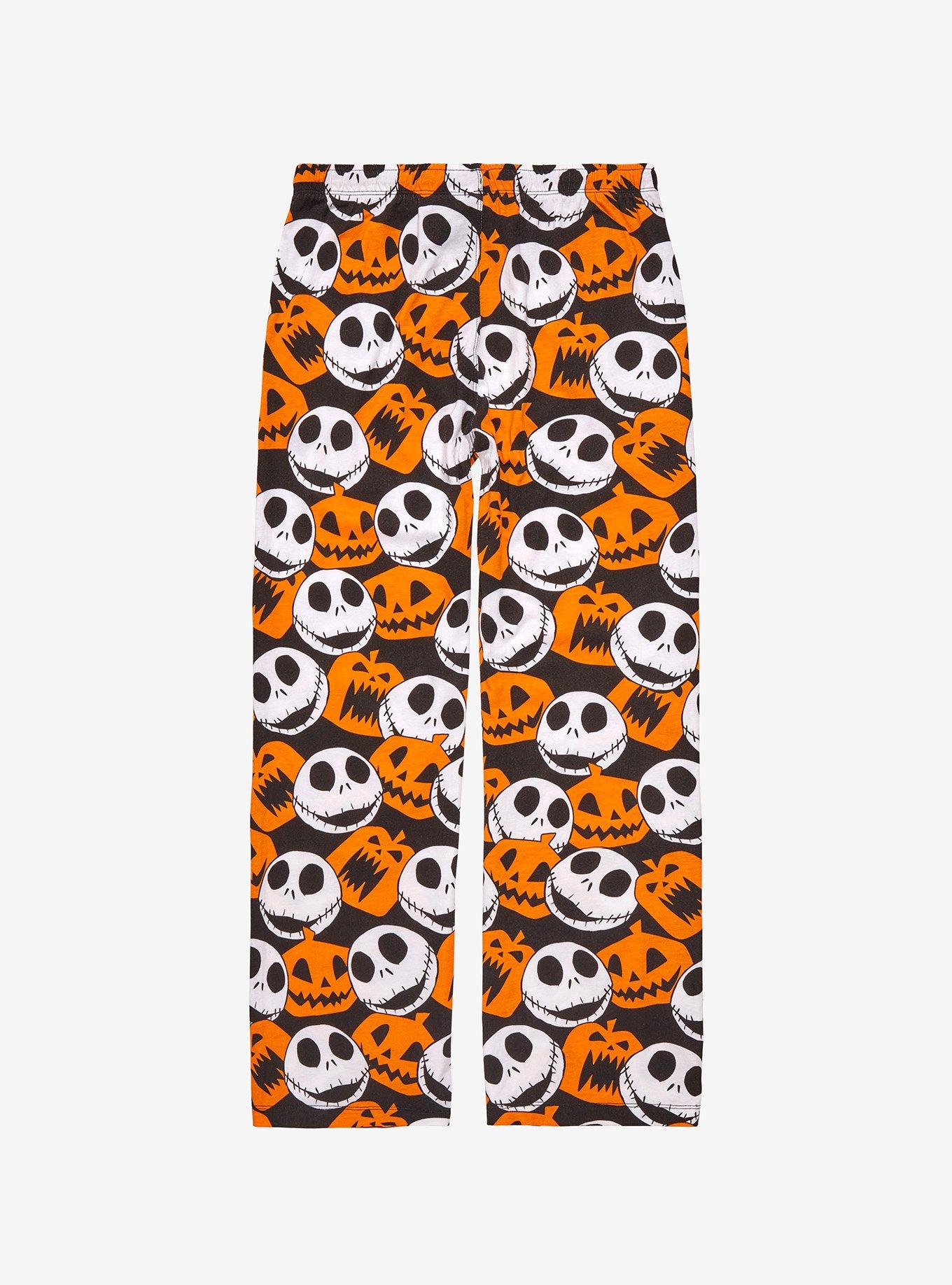Disney The Nightmare Before Christmas Jack Skellington & Pumpkins Allover Print Sleep Pants - BoxLunch Exclusive, MULTI, alternate
