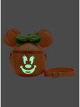 Loungefly Disney Minnie Mouse Pumpkin Glow-In-The-Dark Crossbody Bag, , alternate