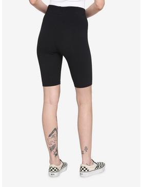 Black 9 Inch Inseam Bike Shorts, , hi-res