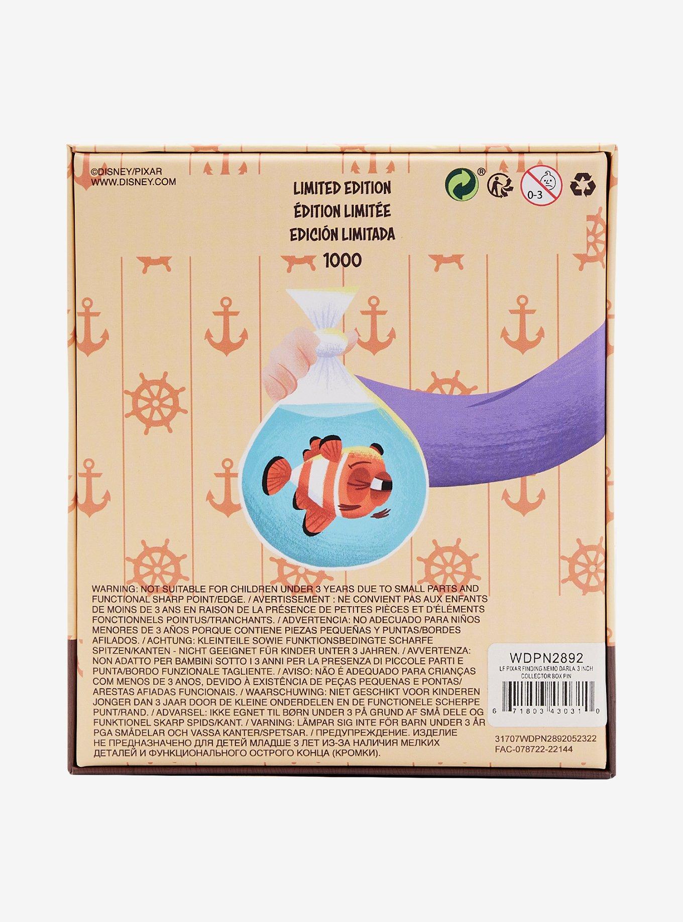 Loungefly Disney Pixar Finding Nemo Darla Sliding Enamel Pin, , alternate