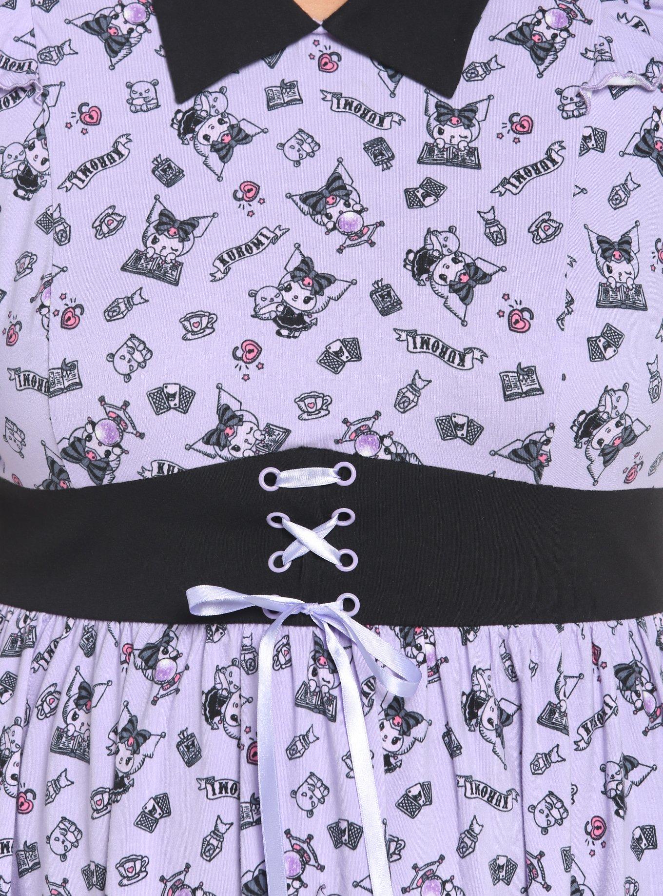 Kuromi Crystal Ball Lolita Lace Dress Plus Size, MULTI, alternate