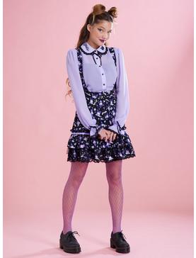 Kuromi Fortune Teller Tiered Suspender Skirt, , hi-res