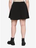 Black Skirt Plus Size, DEEP BLACK, alternate