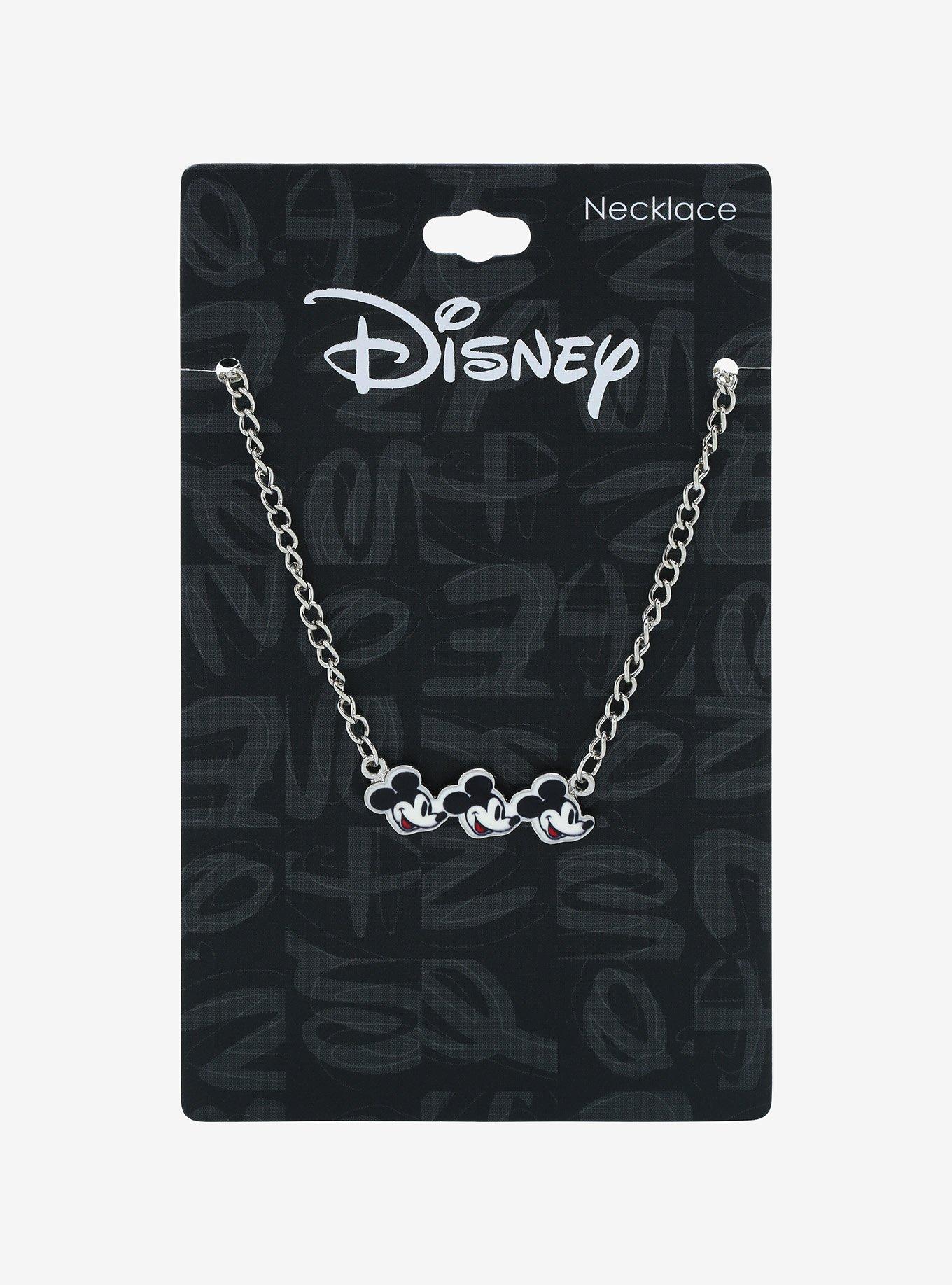 Disney Mickey Mouse Faces Necklace, , alternate
