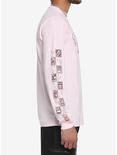 Kirby 8-Bit Star Checkered Long-Sleeve T-Shirt, PINK, alternate