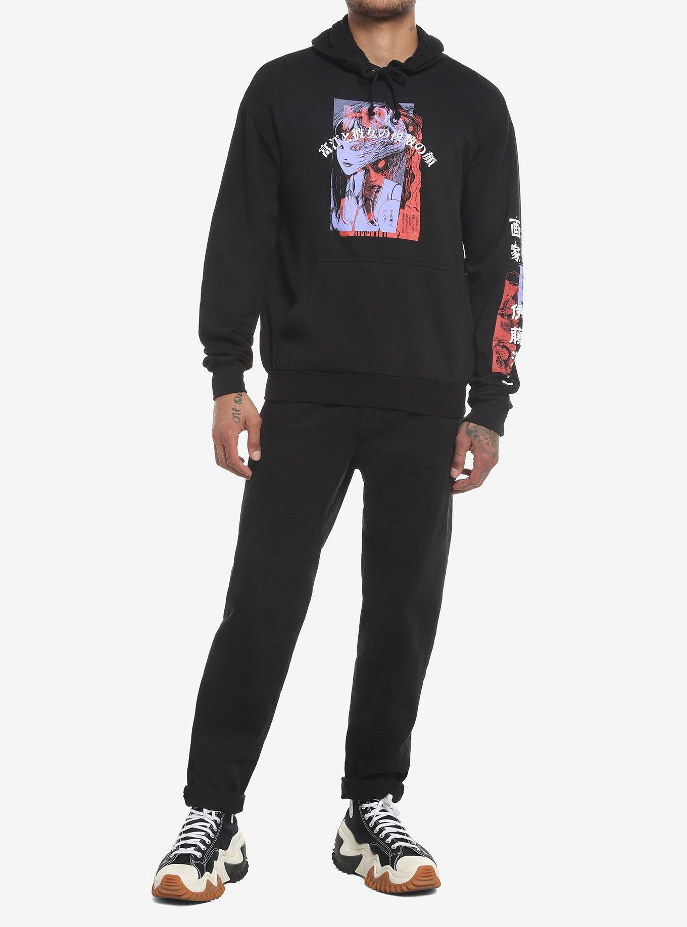 Junji Ito Tomie Double Graphic Hoodie, BLACK, alternate