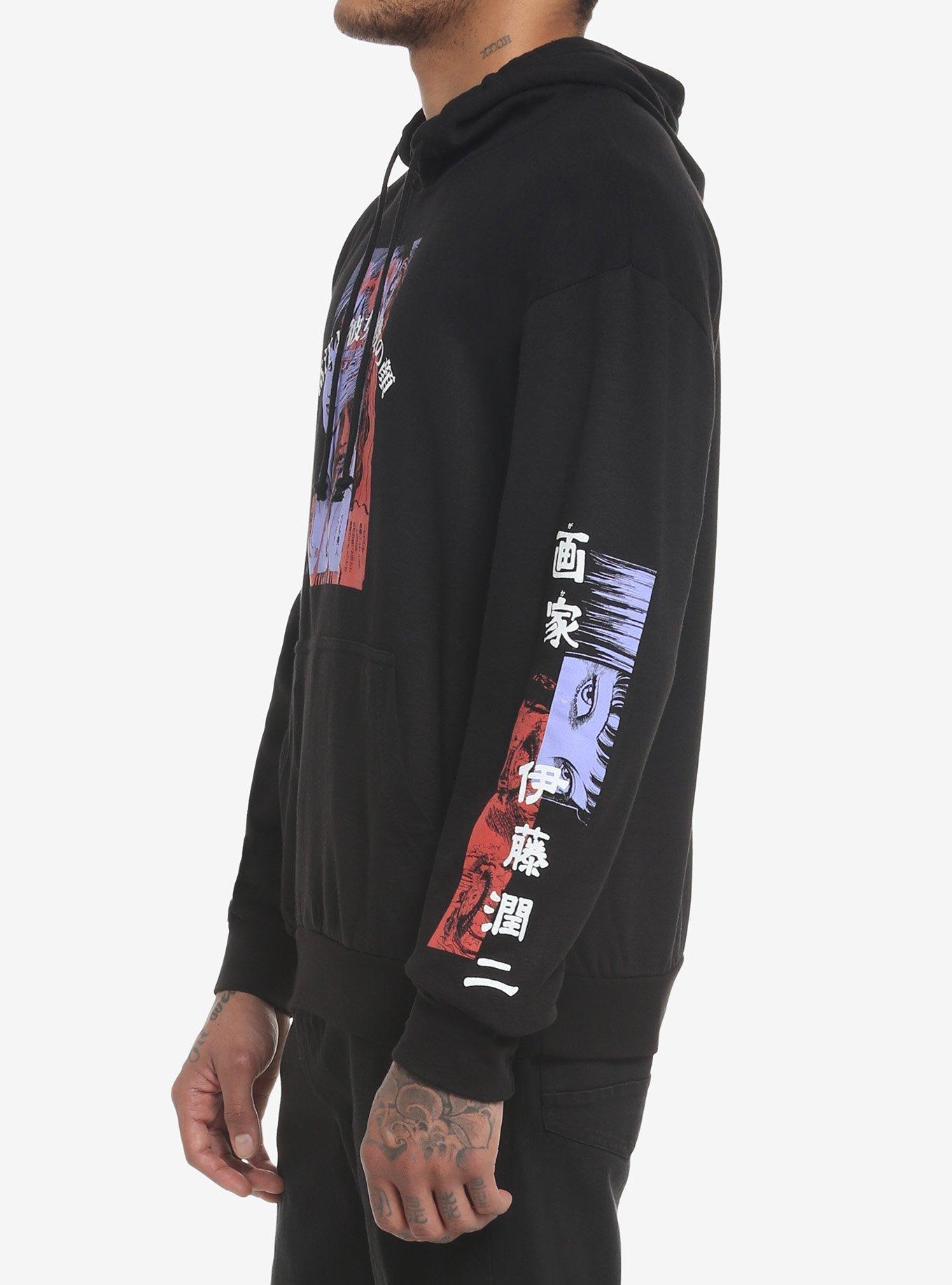 Junji Ito Tomie Double Graphic Hoodie, BLACK, alternate