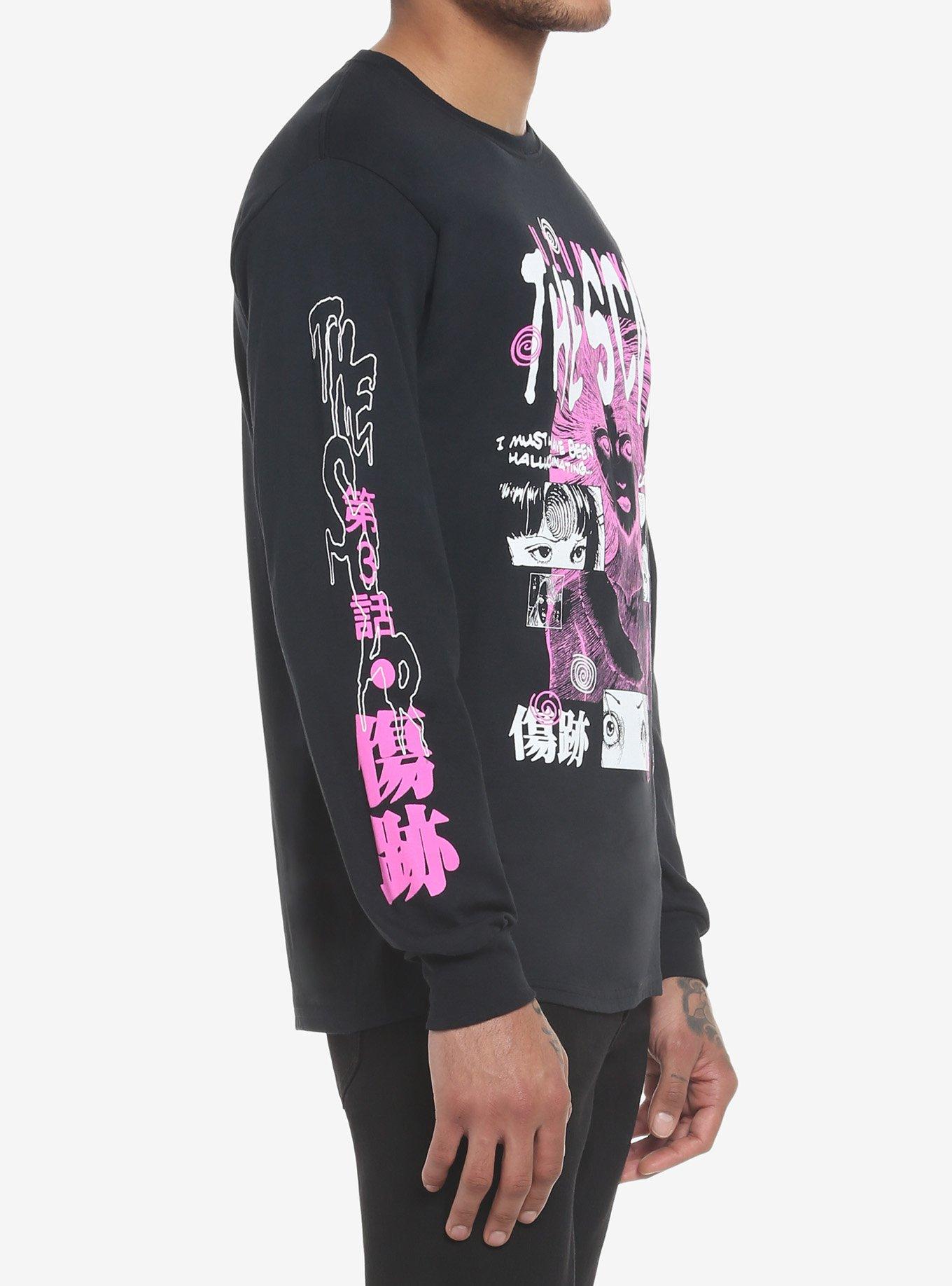 Junji Ito Uzumaki The Scar Long-Sleeve T-Shirt, BLACK, alternate