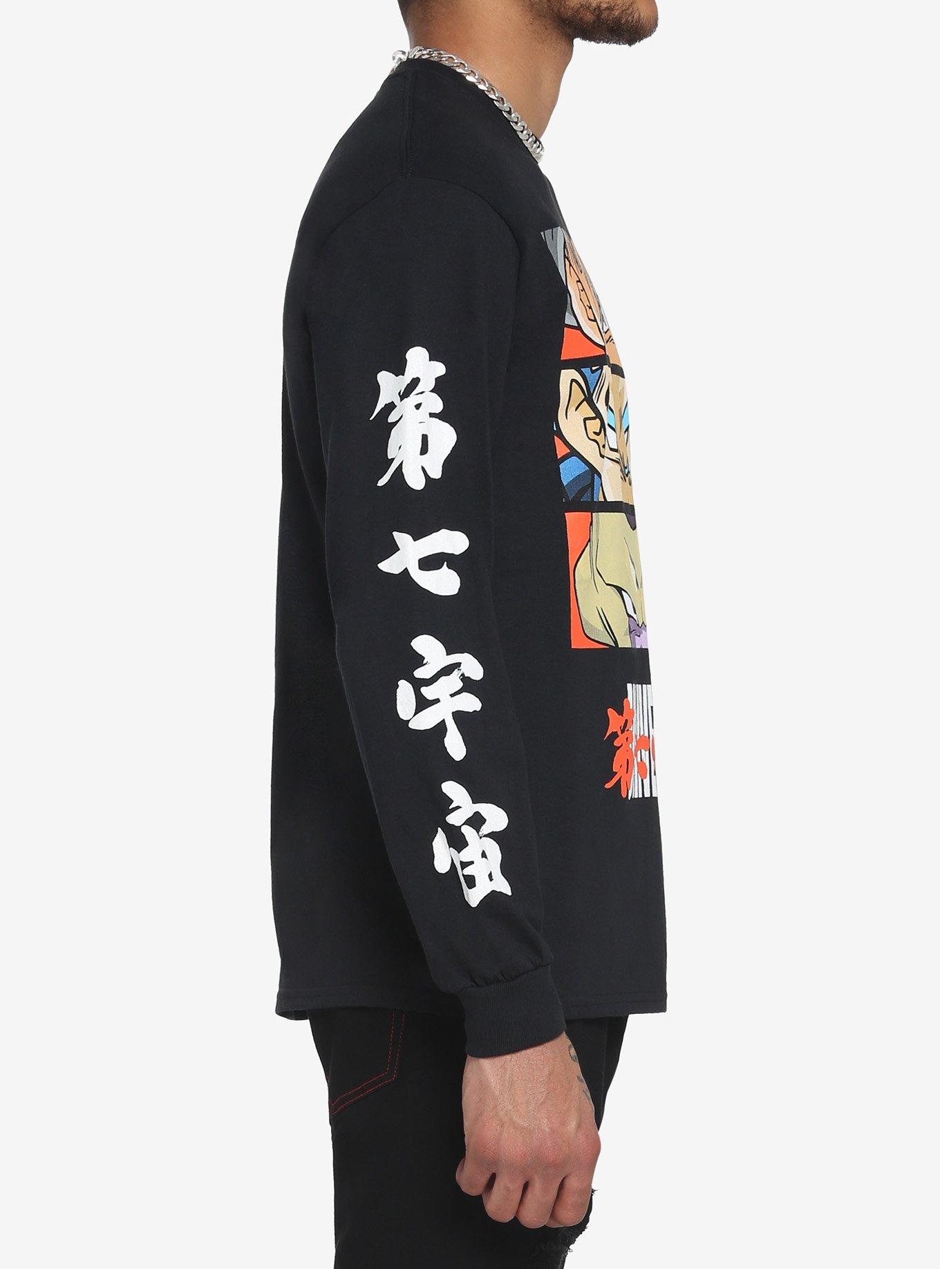 Dragon Ball Super Universe 7 Eyes Long-Sleeve T-Shirt, BLACK, alternate
