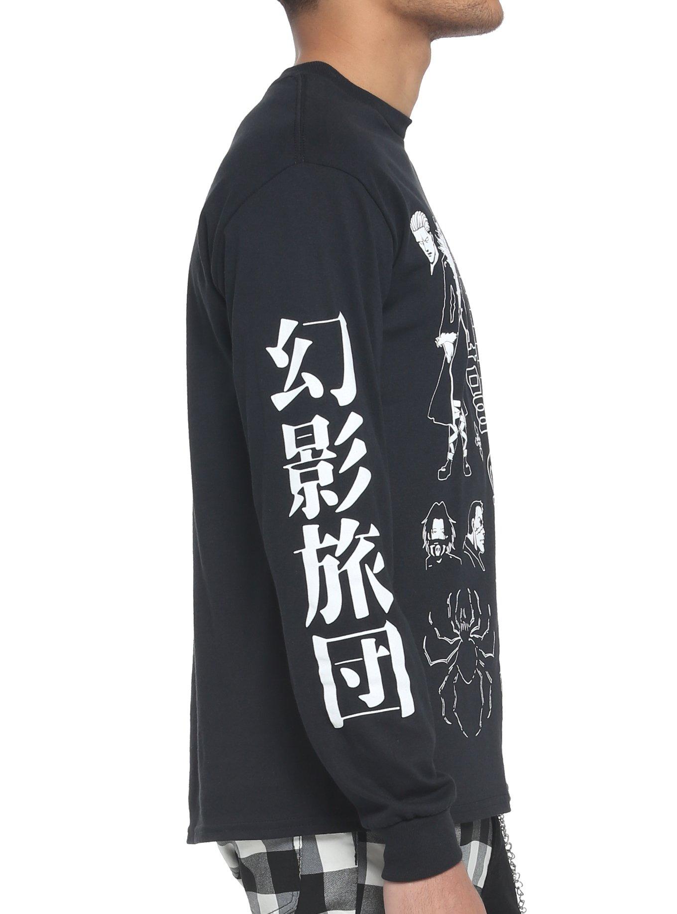 Hunter X Hunter Phantom Troupe Black & White Long-Sleeve T-Shirt, BLACK, alternate