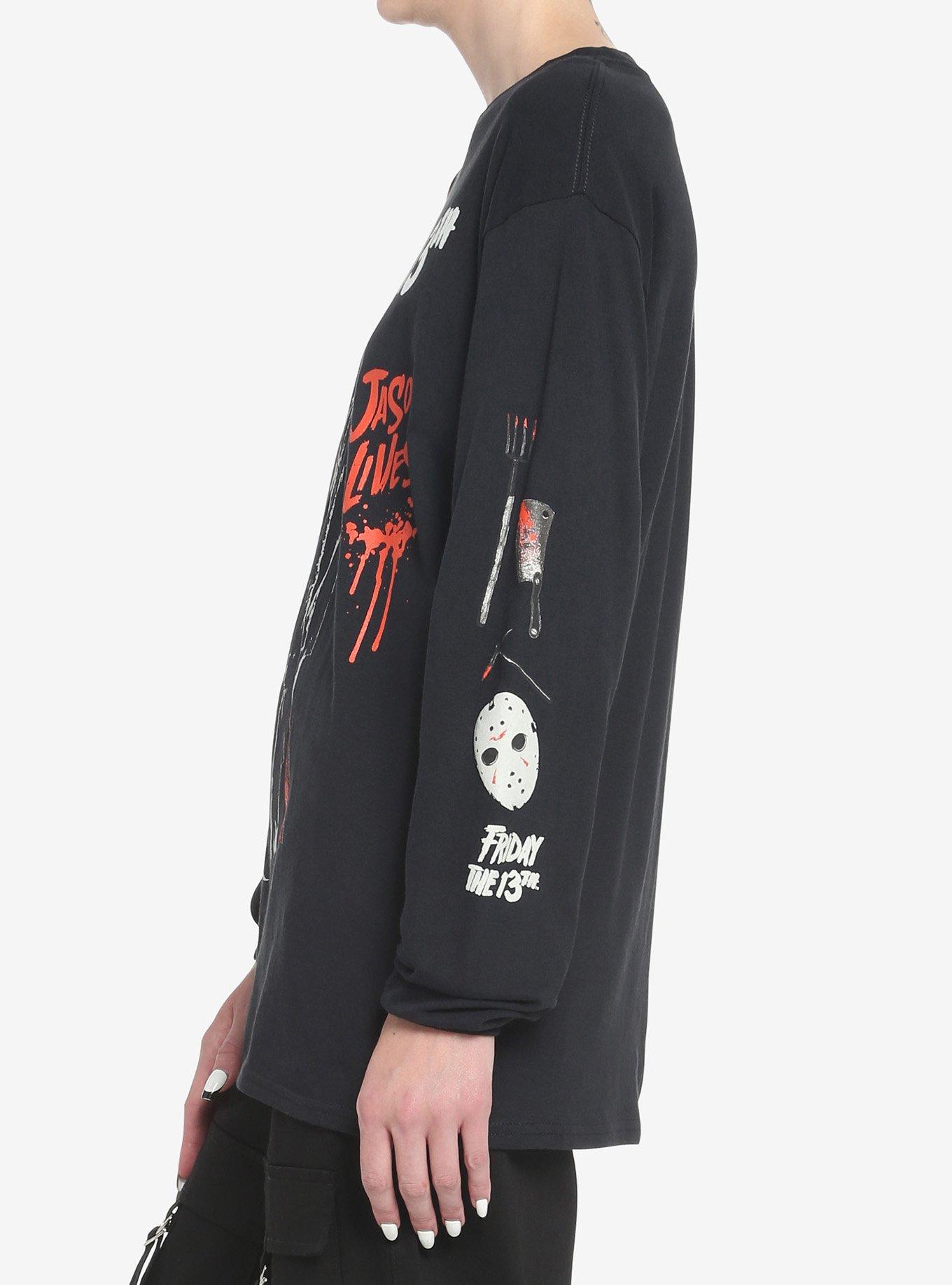 Friday The 13th Jason Lives Girls Long-Sleeve T-Shirt, MULTI, alternate