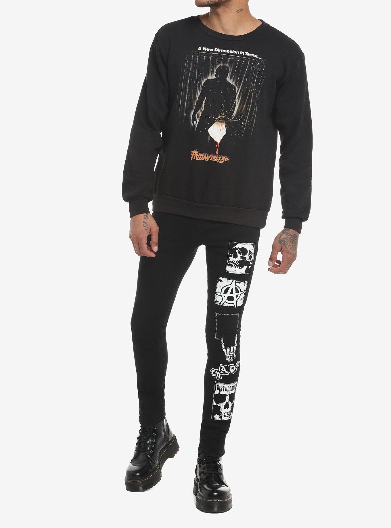 Friday The 13th Part 3 Sweatshirt, BLACK, alternate