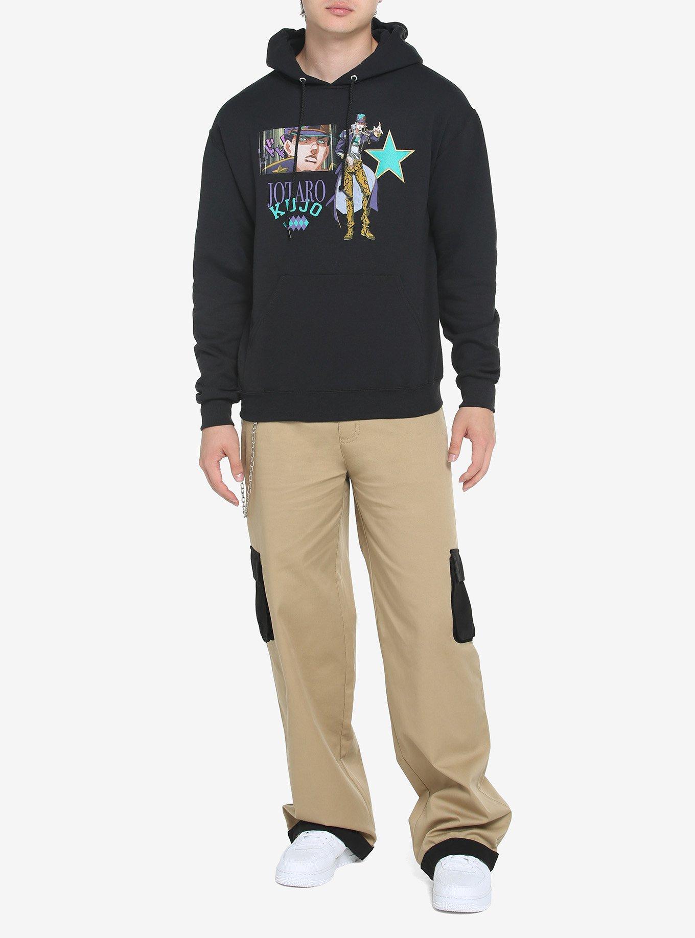 JoJo's Bizarre Adventure: Stone Ocean Jotaro Hoodie, BLACK, alternate