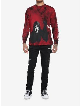 Scream Ghost Face Red Wash Long-Sleeve T-Shirt, , hi-res