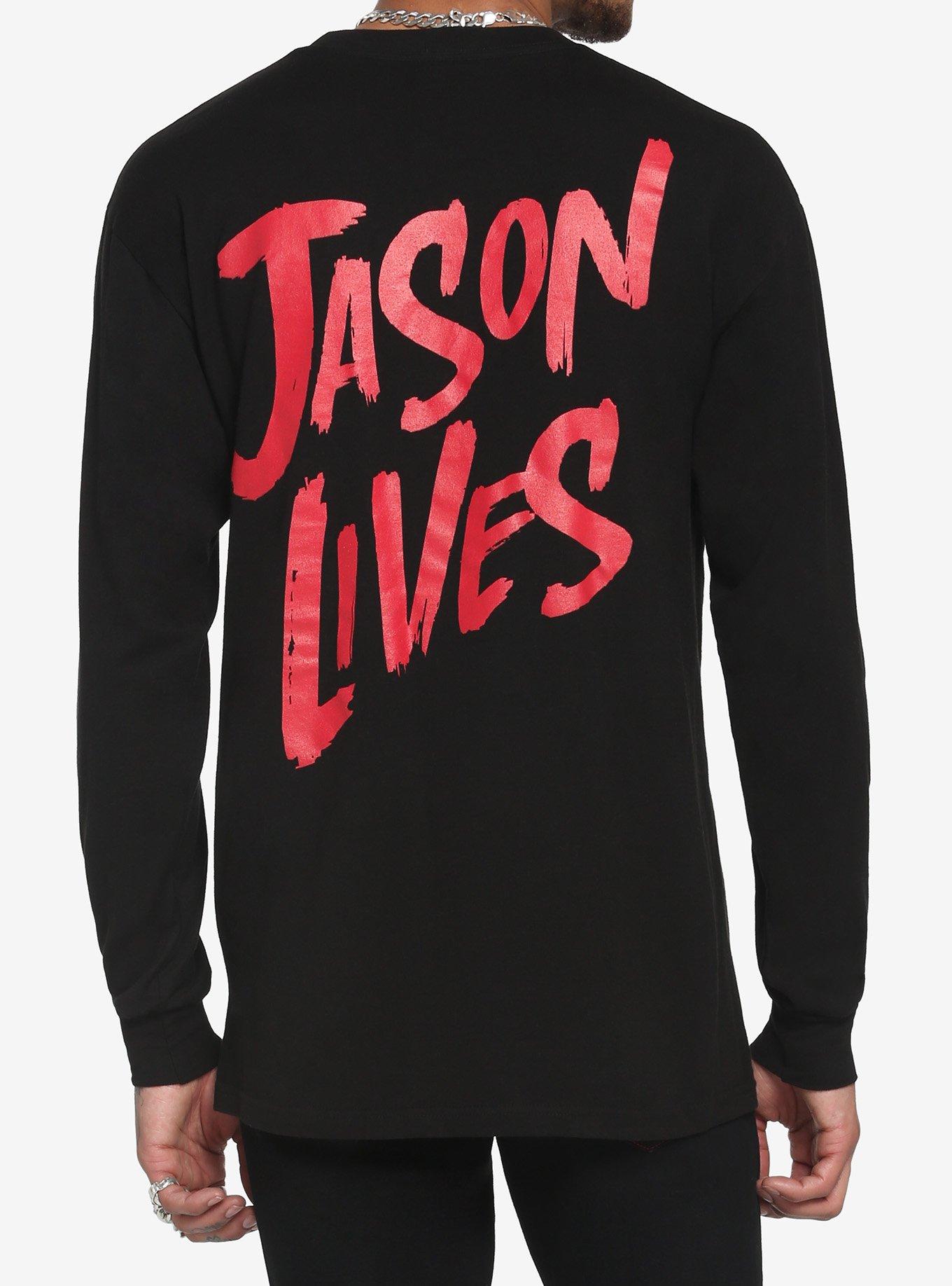 Friday the 13th Part VI: Jason Lives Poster Long-Sleeve T-Shirt, BLACK, alternate