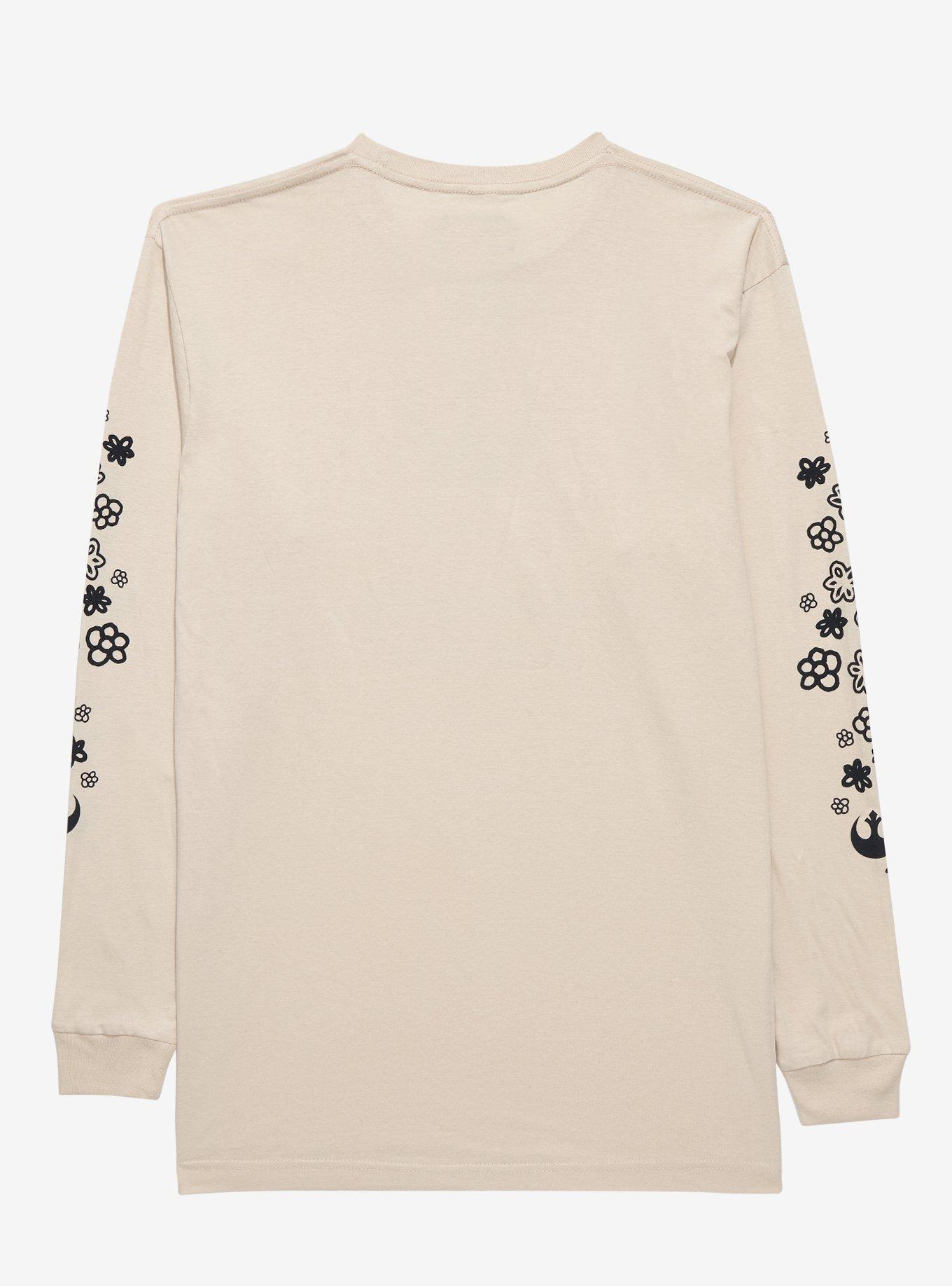 Star Wars Rebel Floral Long Sleeve T-Shirt, CREAM, alternate