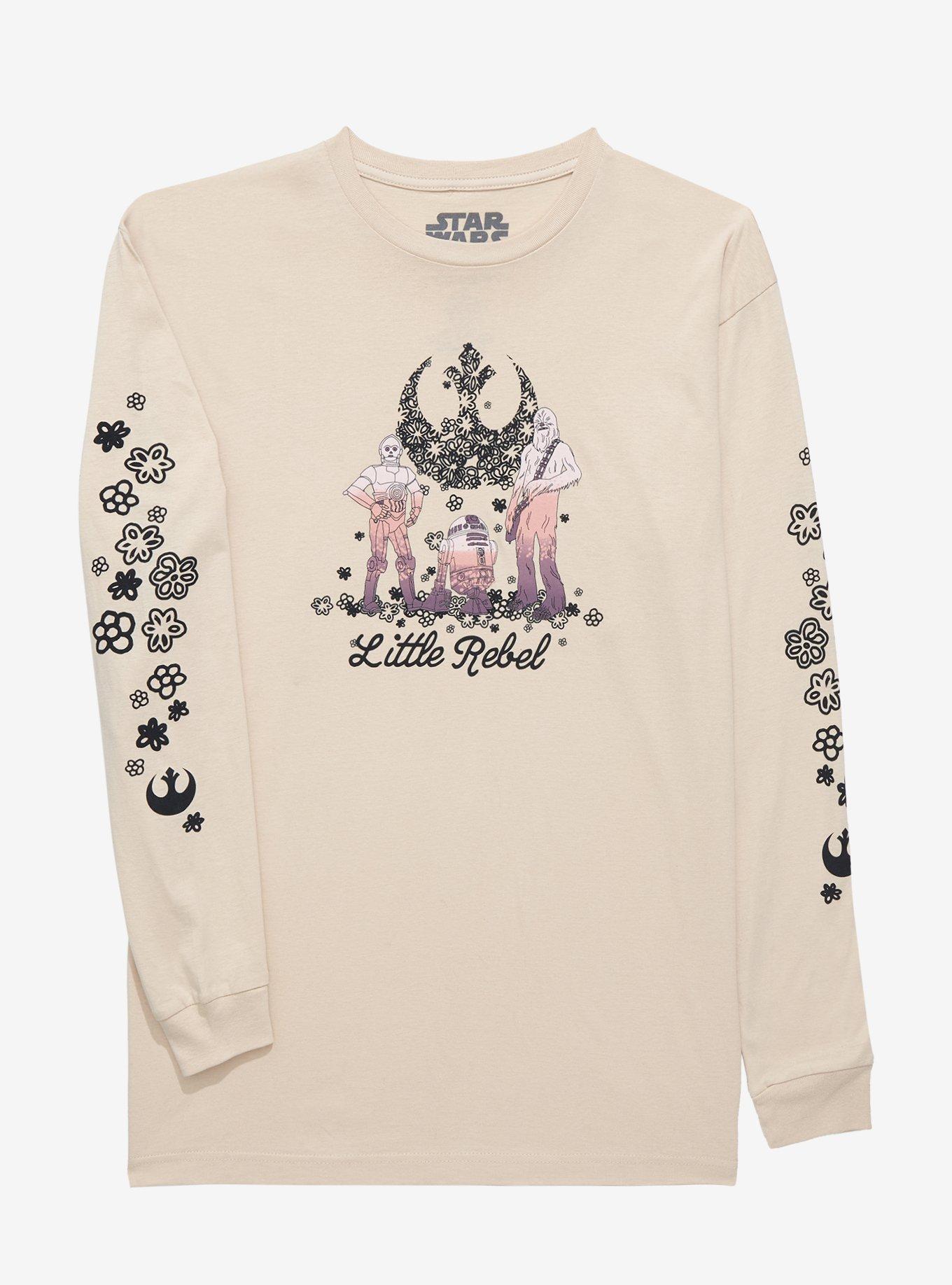 Star Wars Rebel Floral Long Sleeve T-Shirt, CREAM, alternate