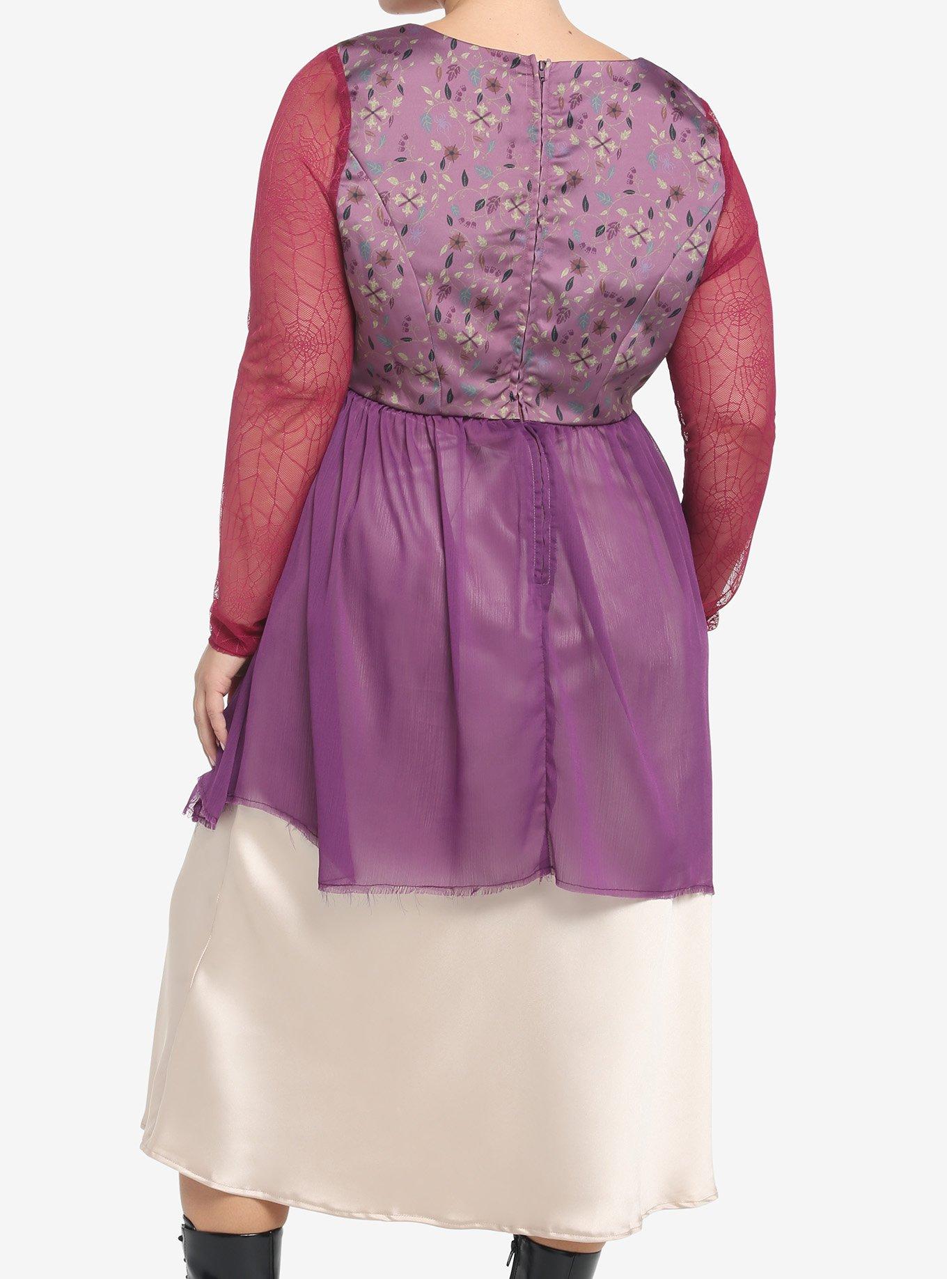 Her Universe Disney Hocus Pocus Sarah Peplum Long-Sleeve Top Plus Size, PURPLE, alternate
