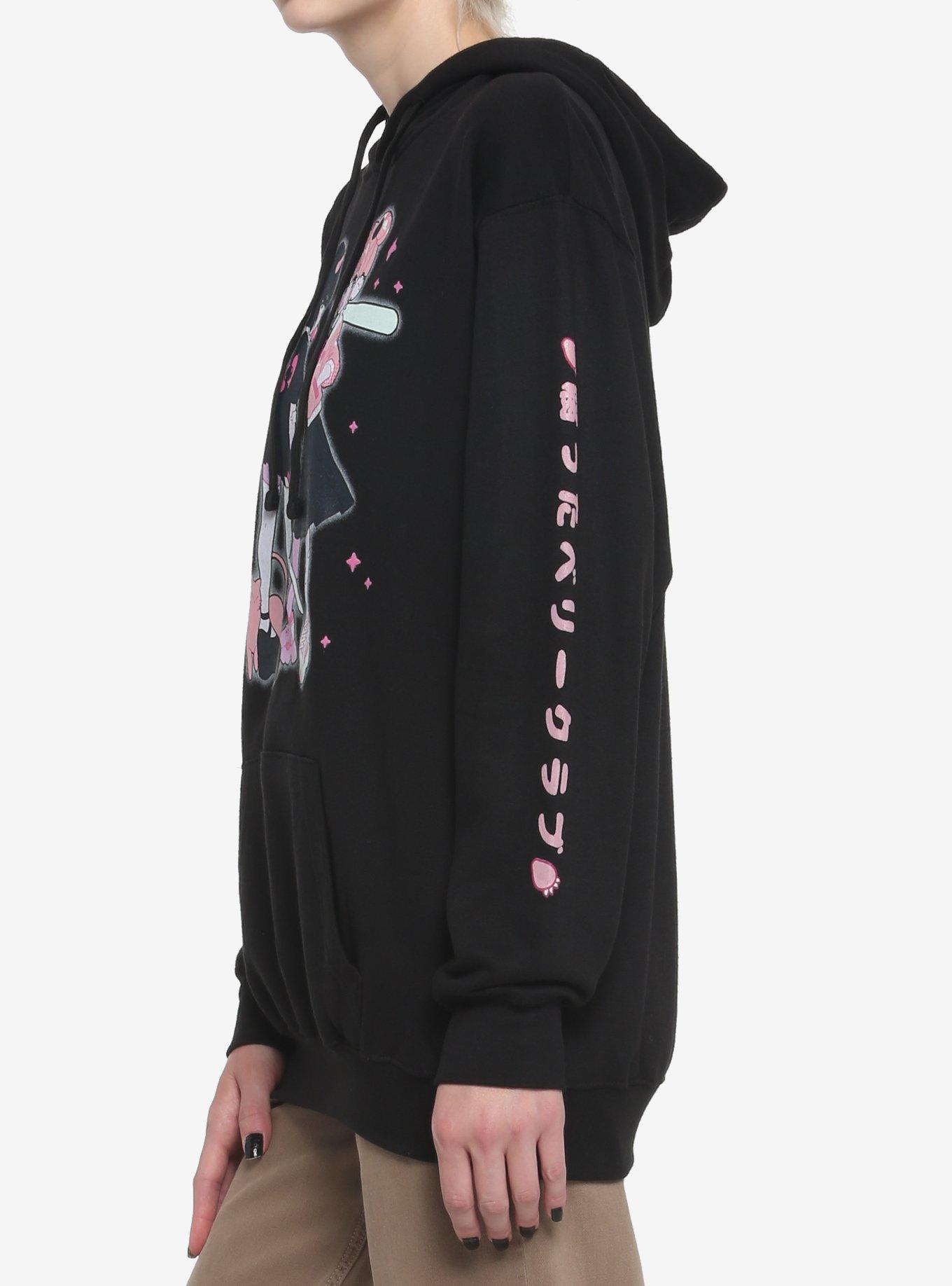 Punk Kawaii Demon Duo Girls Hoodie, MULTI, alternate