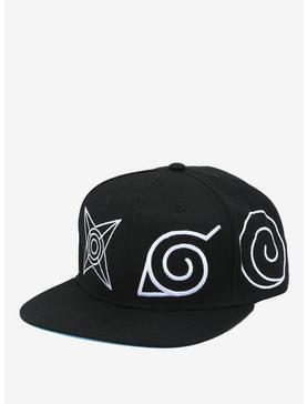 Naruto Shippuden Village Symbols Snapback Hat, , hi-res