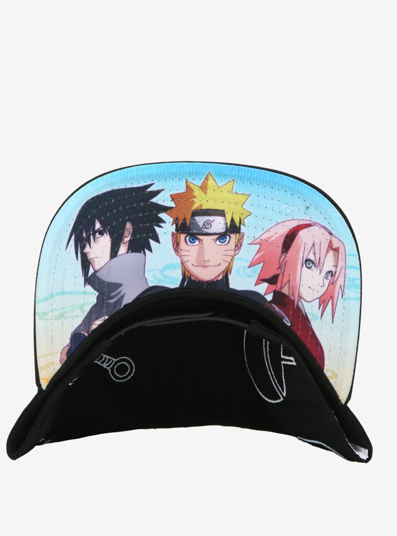 Naruto Shippuden Village Symbols Snapback Hat, , alternate