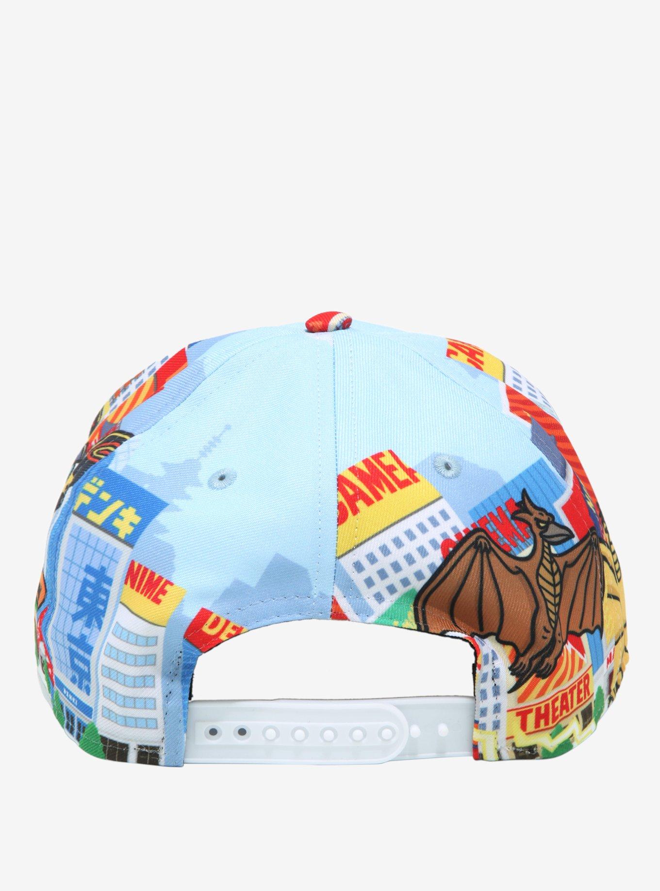 Godzilla City Fight Snapback Hat, , alternate