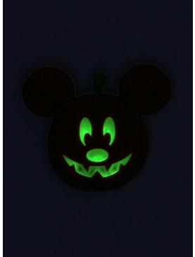 Disney Mickey Mouse Jack-O’Lantern Glow-in-the-Dark Pin - BoxLunch Exclusive, , hi-res