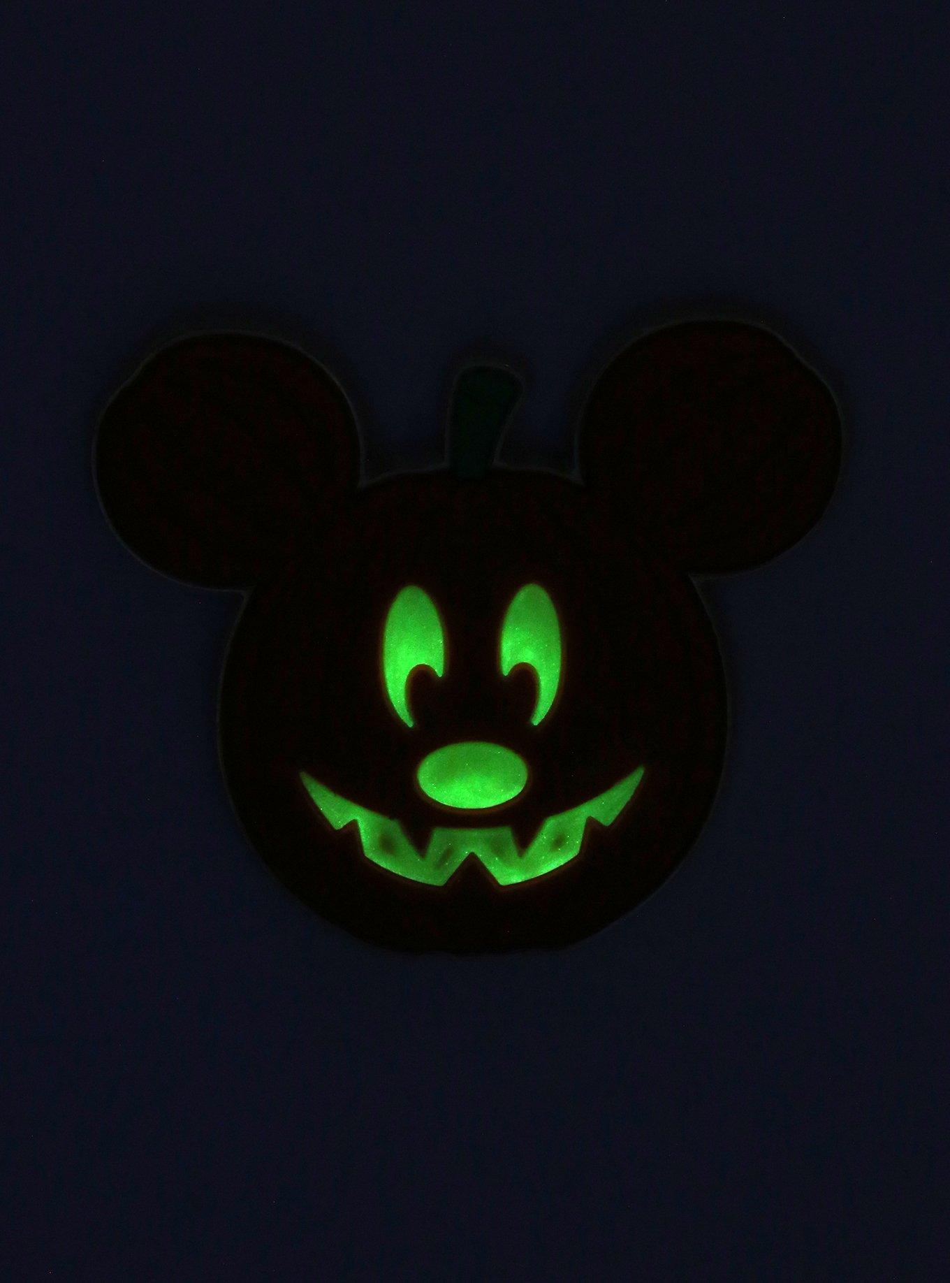 Disney Mickey Mouse Jack-O&rsquo;Lantern Glow-in-the-Dark Pin - BoxLunch Exclusive, , alternate