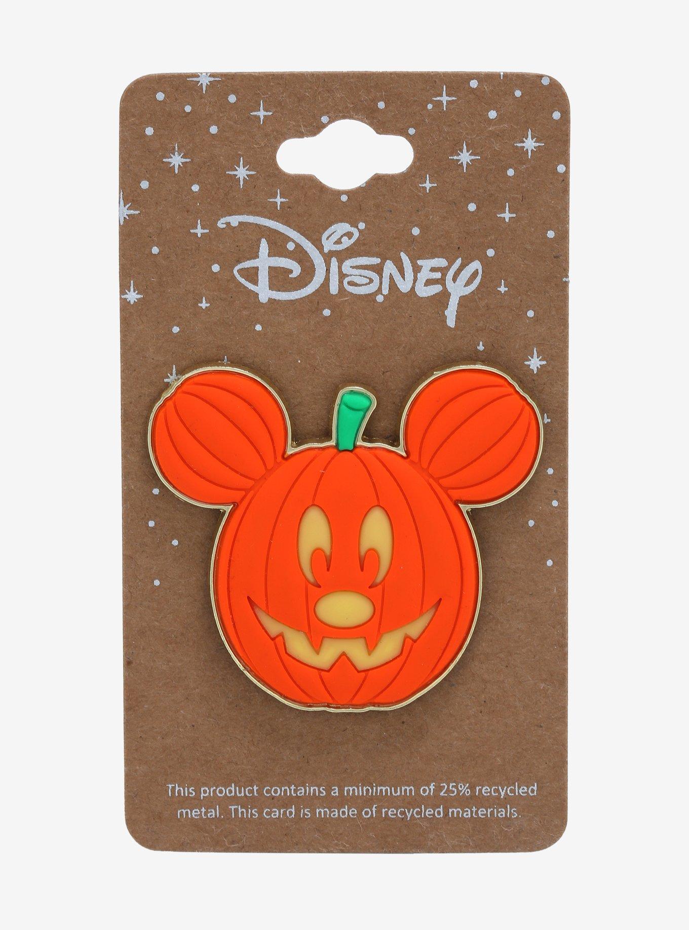 Disney Mickey Mouse Jack-O&rsquo;Lantern Glow-in-the-Dark Pin - BoxLunch Exclusive, , alternate